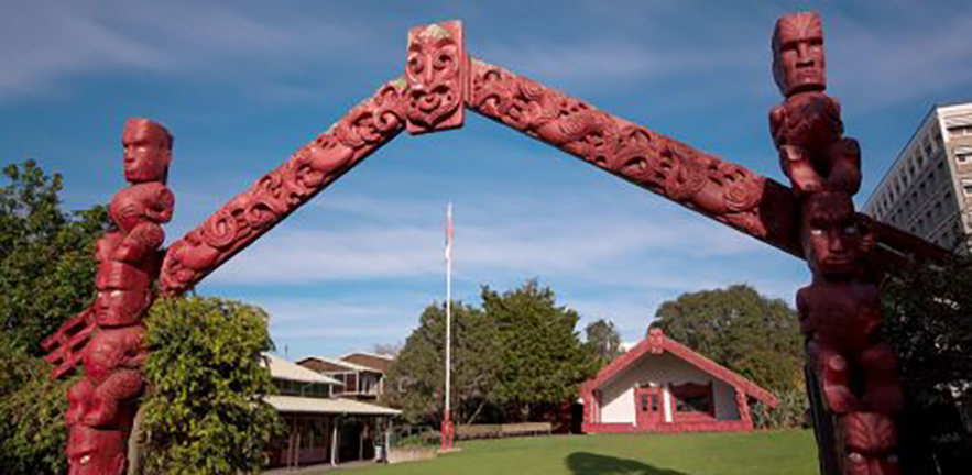 A marae at Auckland University of Technology, New Zealand